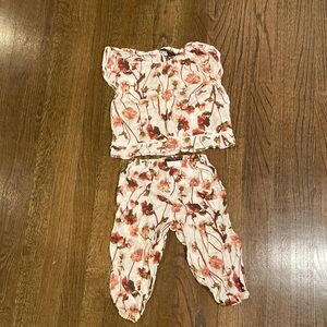 Target Victoria Beckham Red and White Floral Set